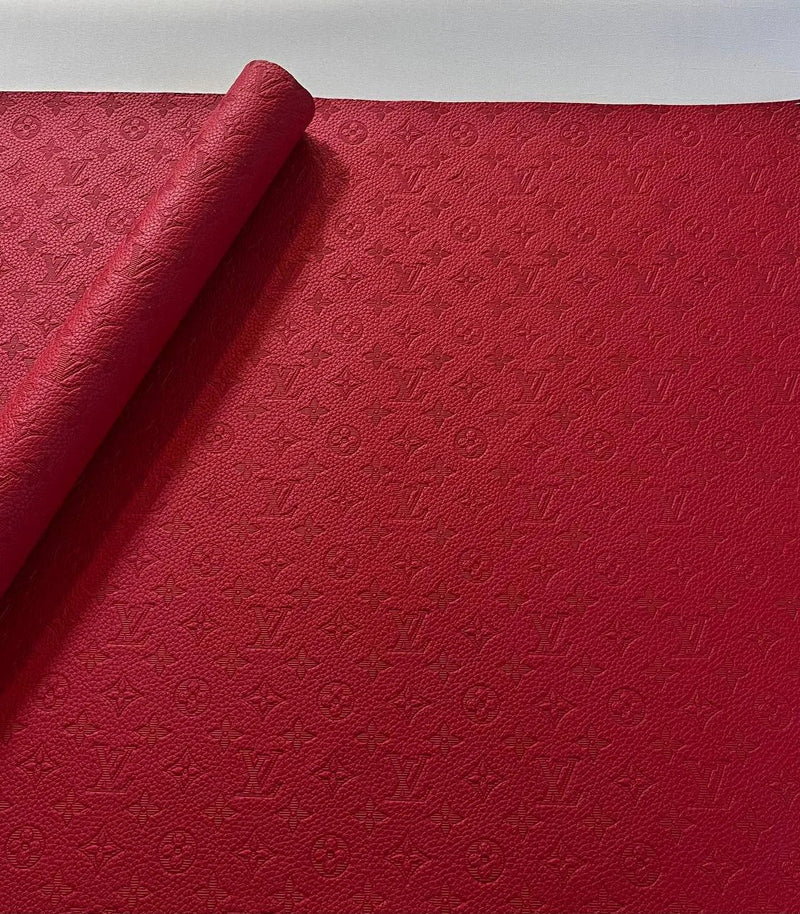 Lv Embossed Logo Leather - 6 Color