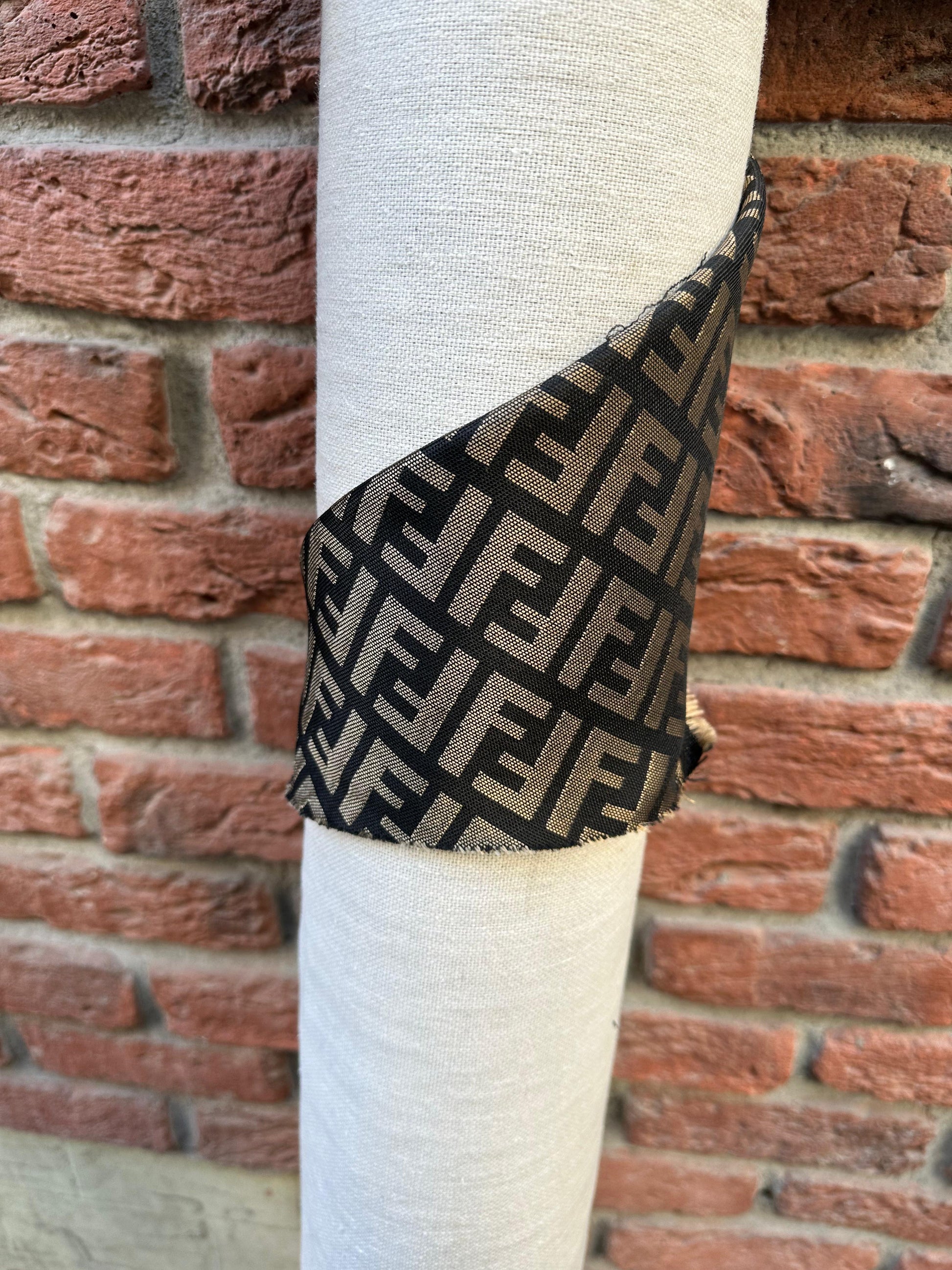 Fendi Cotton Fabric Brown - Lamberti Leathers