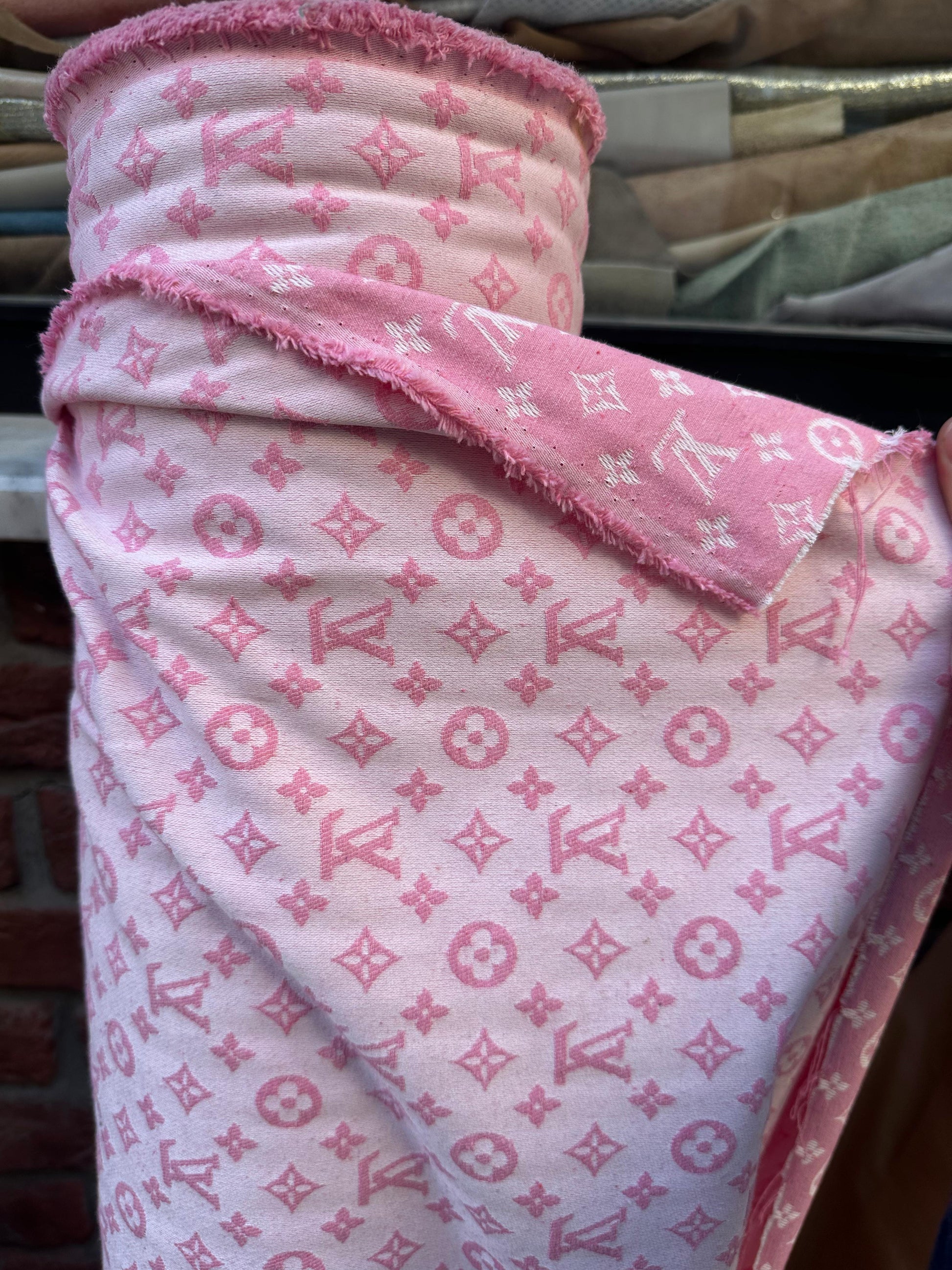 Clothing Fabric Lv Pink - Lamberti Leathers