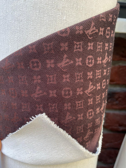 Cotton Fabric Lv Dark Brown - Lamberti Leathers