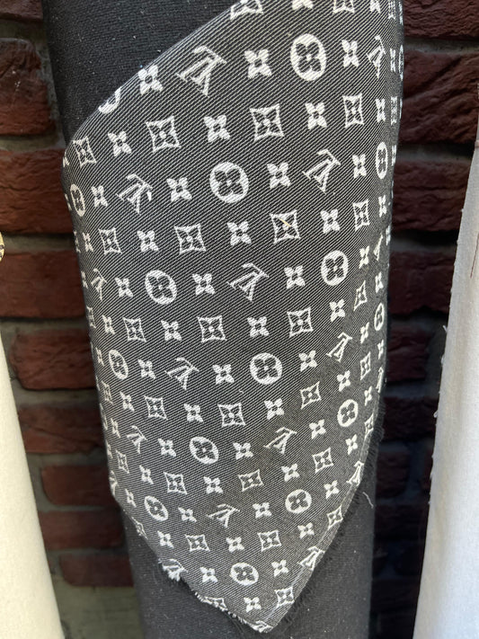 Cotton Fabric Lv Black - Lamberti Leathers